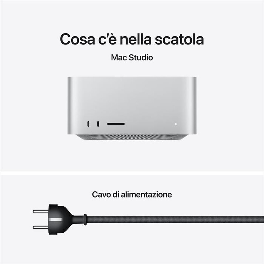 Immagine del prodotto APPLE - Mac Studio M5 Max 18 CPU 32 GPU 36GB 512GB-Argento