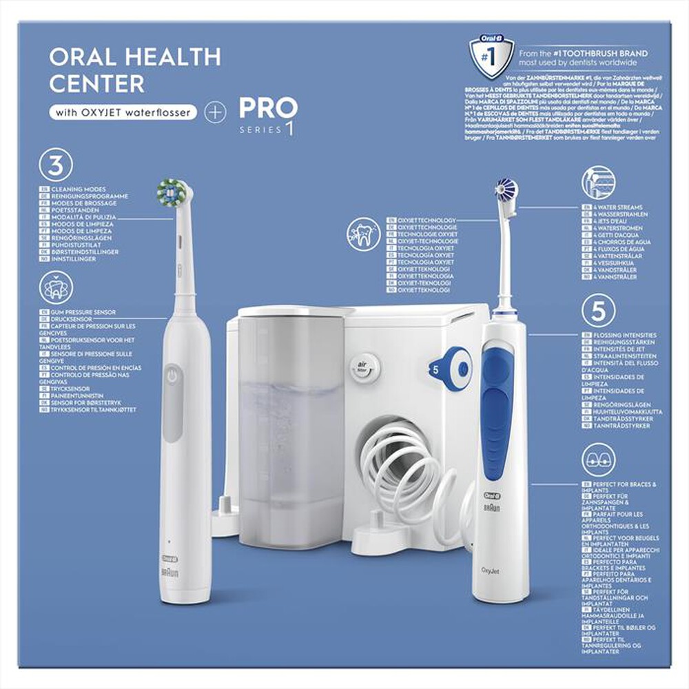 Immagine del prodotto ORAL-B - Spazzolino + idropulsore HEALTH CENTER-Bianco