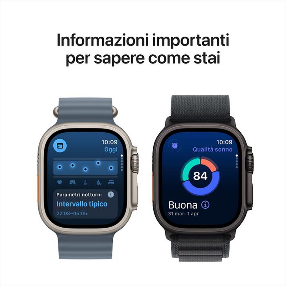 Immagine del prodotto APPLE - Watch Ultra 3 GPS + Cellular 49mm Titanio Naturale-Alpine Loop Blu Chiaro - S