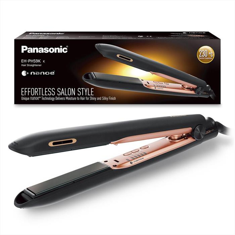 Immagine del prodotto PANASONIC - Piastra con tecnologia Nanoe EH-PHS9-NERO