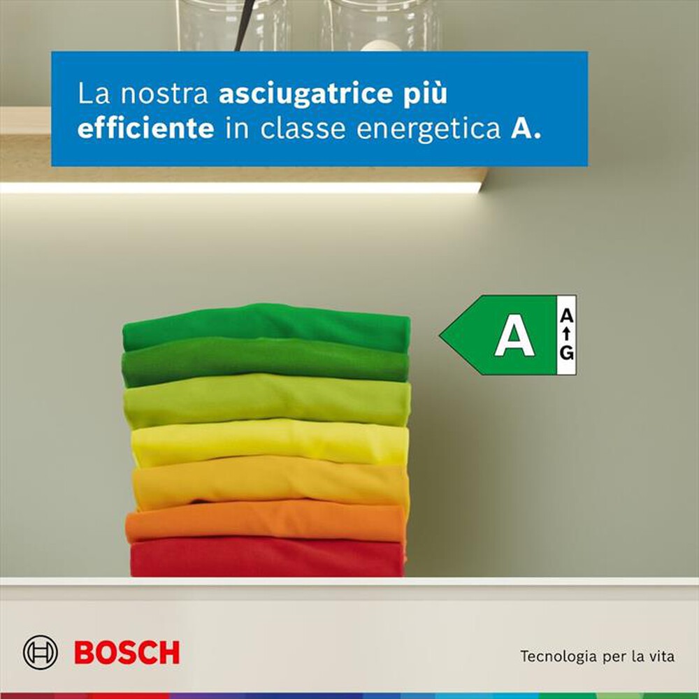 Immagine del prodotto BOSCH - Asciugatrice WRB247C0IT 9Kg Classe A-Bianco