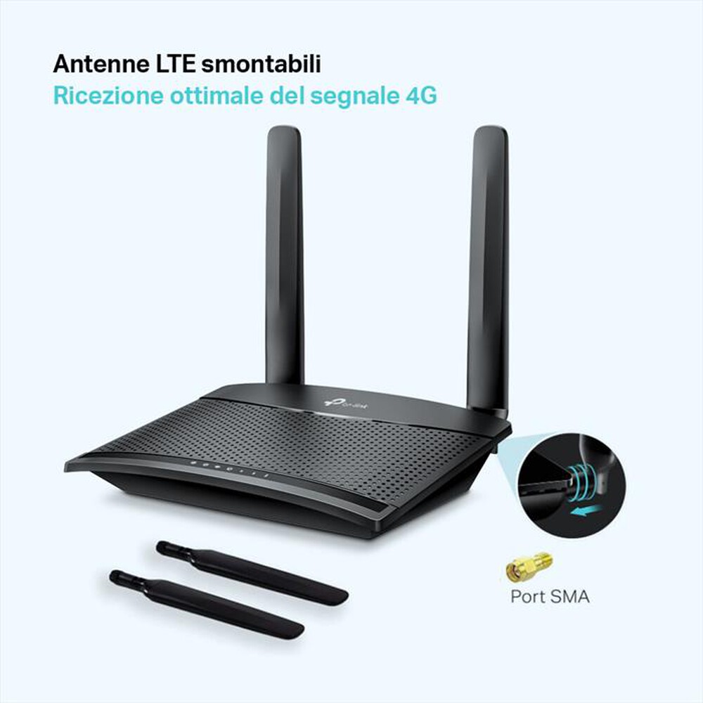 TP-LINK - TL-MR100 - ROUTER 4G FINO A 150MBPS - WI-F