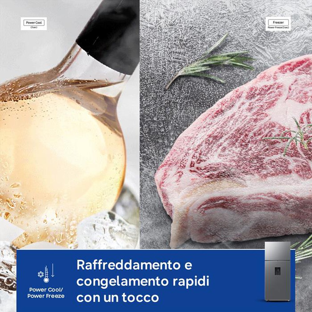 Immagine del prodotto SAMSUNG - Frigorifero 2 porte RT53DG7B14S9EF Classe E 528 lt-Metal Inox