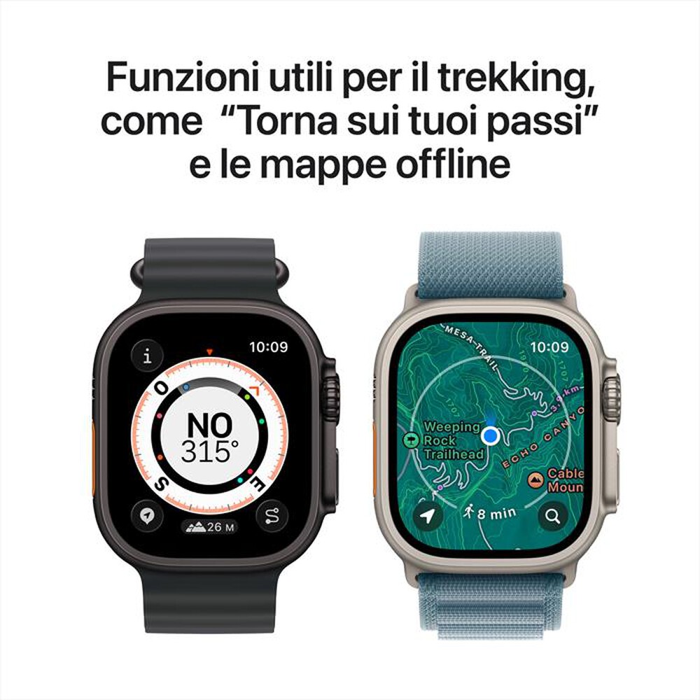 Immagine del prodotto APPLE - Watch Ultra 3 GPS + Cellular 49mm Titanio Naturale-Trail Loop Blu/Blu Acceso S/N