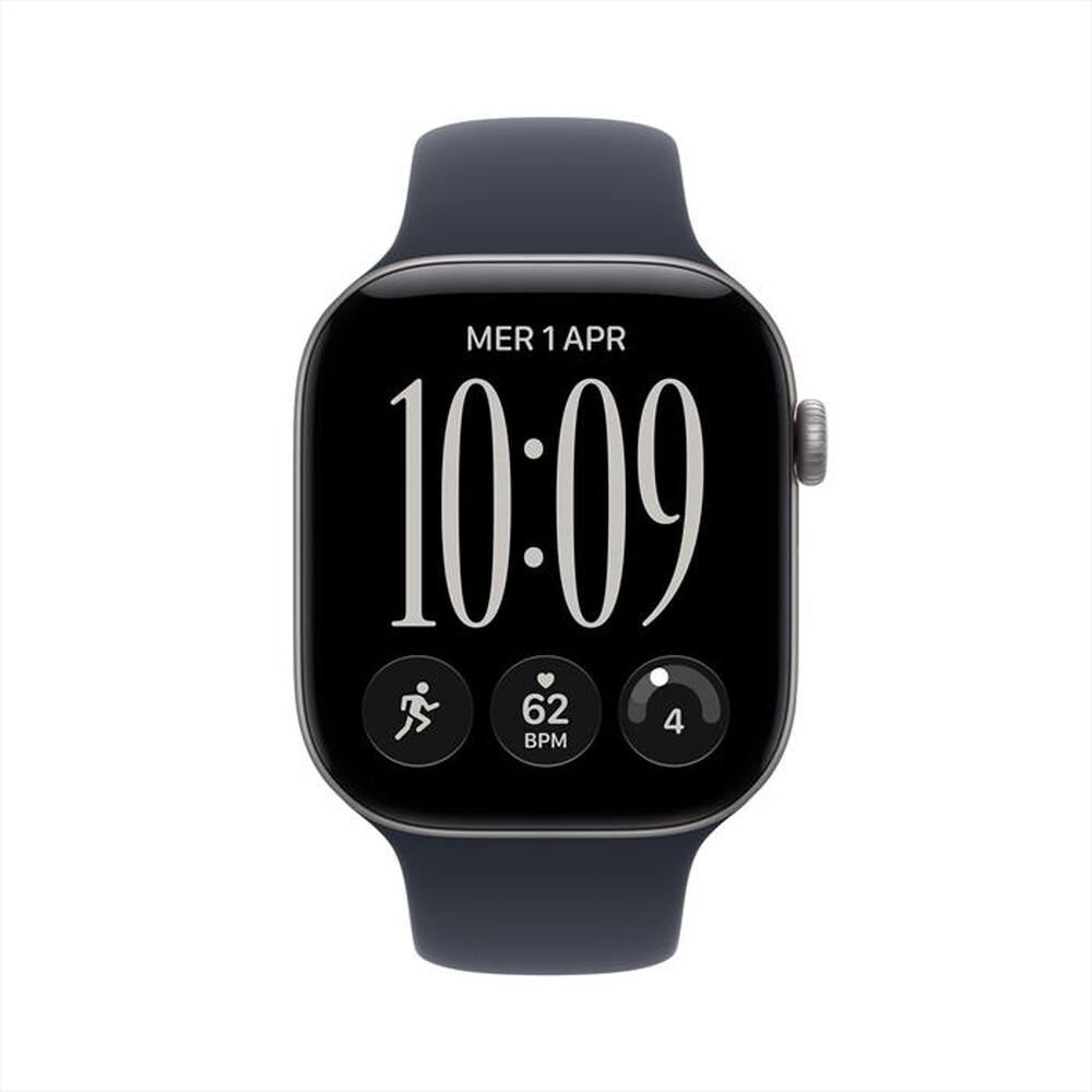 Immagine del prodotto APPLE - Watch Series 12 GPS 46mm Alluminio Grigio Siderale-Sport Band Blu marino - S/M