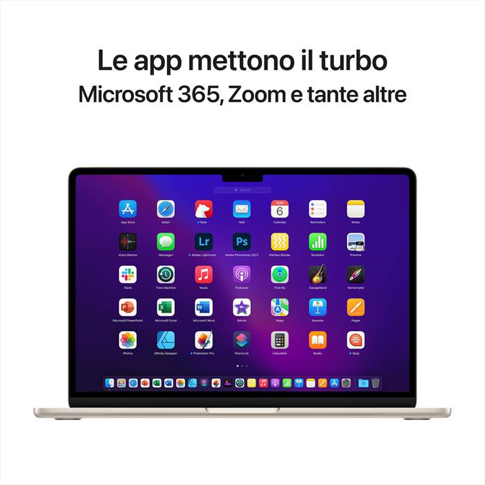 Immagine del prodotto APPLE - MacBook Air 13 M2 8-core CPU 10-core GPU 512GB SSD-Galassia