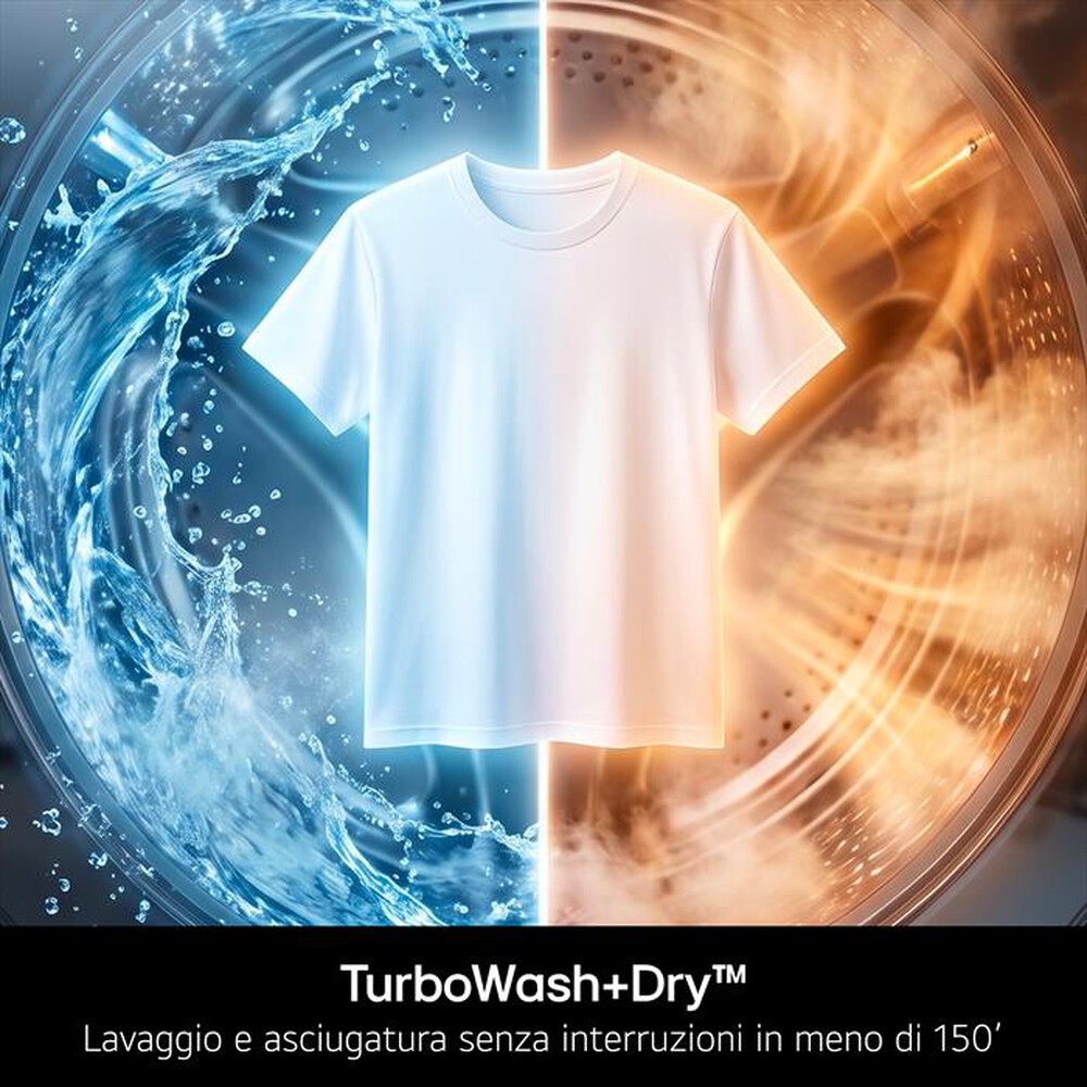 Immagine del prodotto LG - Lavasciuga D4R5010TSWS 10/6 Kg Classe A-Bianco