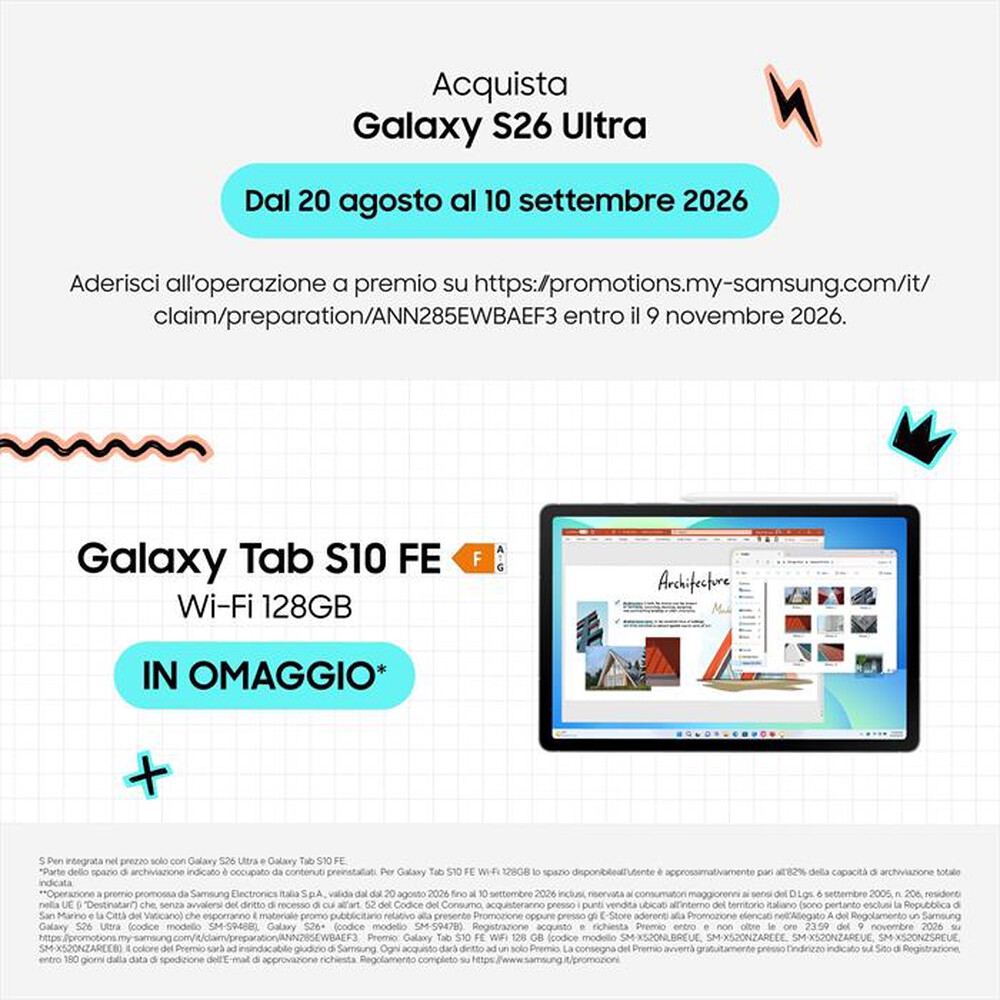 Immagine del prodotto SAMSUNG - Smartphone Galaxy S26 Ultra 256GB/12GB-Cobalt Violet