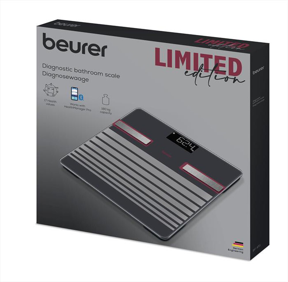 Immagine del prodotto BEURER - Bilancia pesapersone BF 451 LIMITED EDITION 2025-Nero e bordeaux