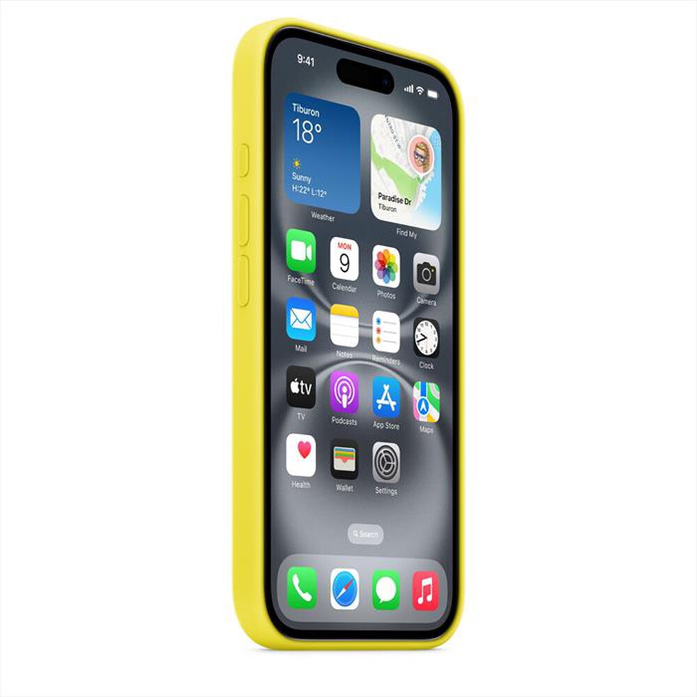 Immagine del prodotto APPLE - Custodia MagSafe in silicone MYY73ZMA iPhone 16-Giallo carambola