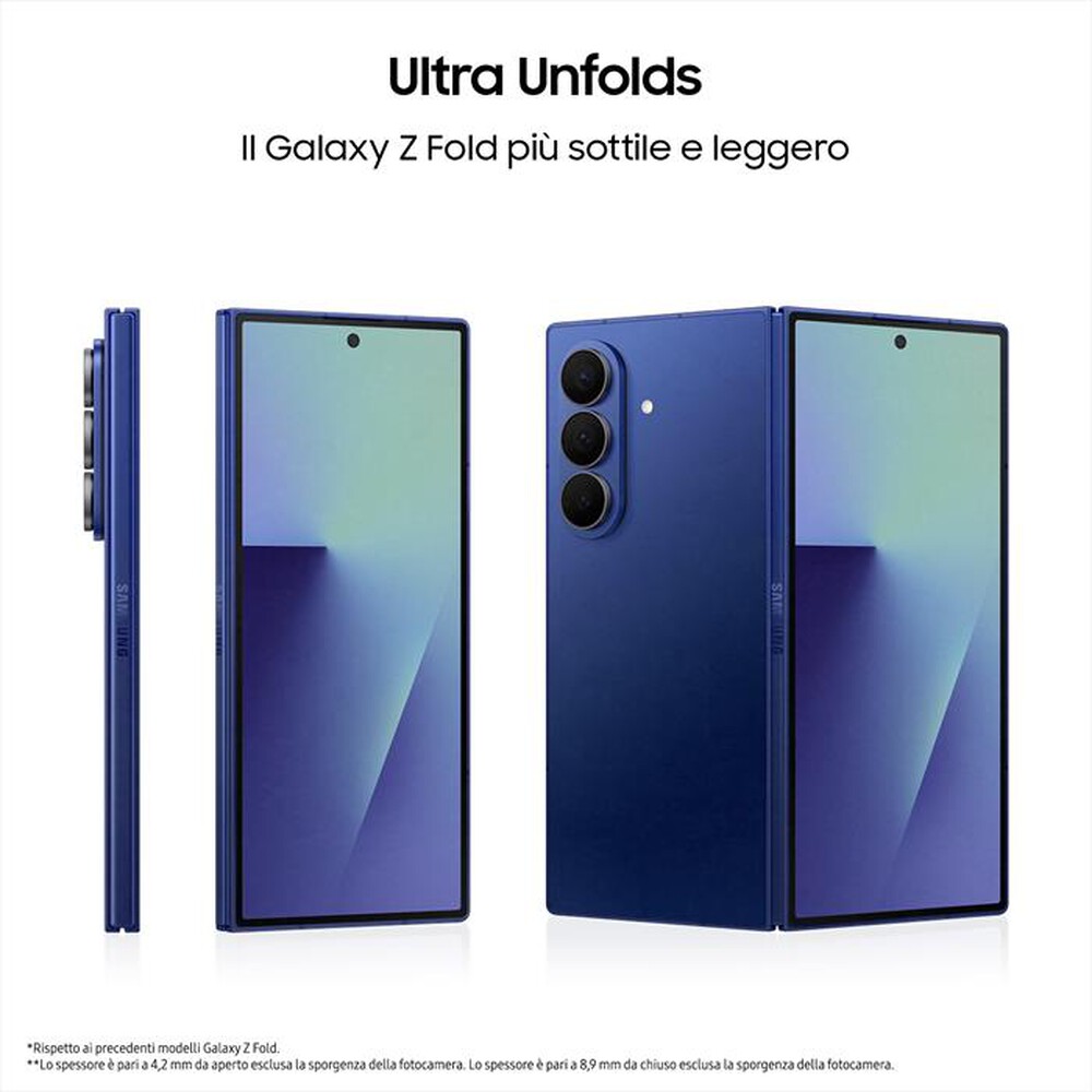 Immagine del prodotto SAMSUNG - Galaxy Z Fold7 12+1TB-Blue Shadow