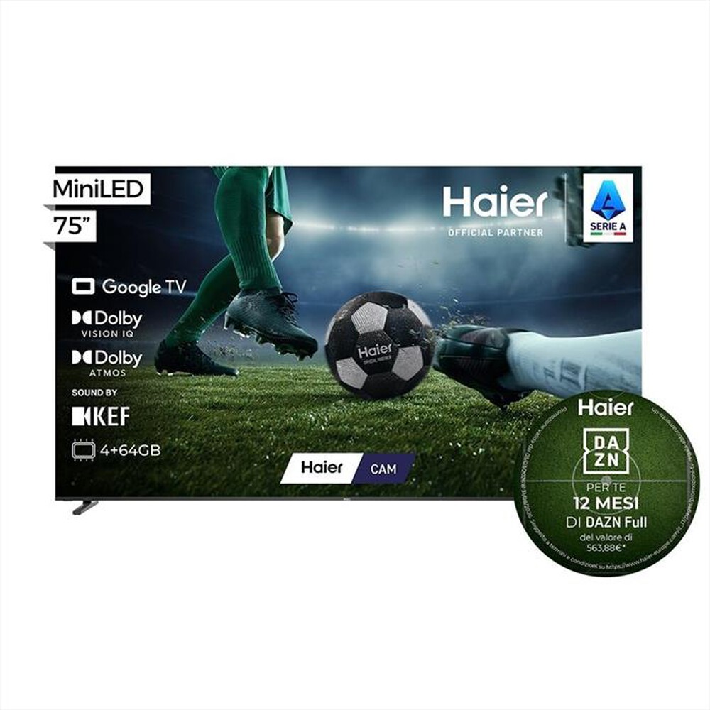 Immagine del prodotto HAIER - Smart TV QLED UHD 4K 75" H75M92FUX-Nero