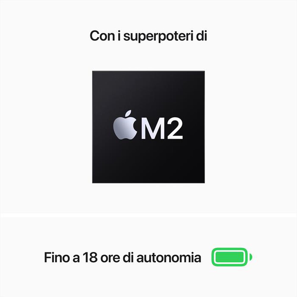 Immagine del prodotto APPLE - MacBook Air 13 M2 8-core CPU 10-core GPU 512GB SSD-Galassia