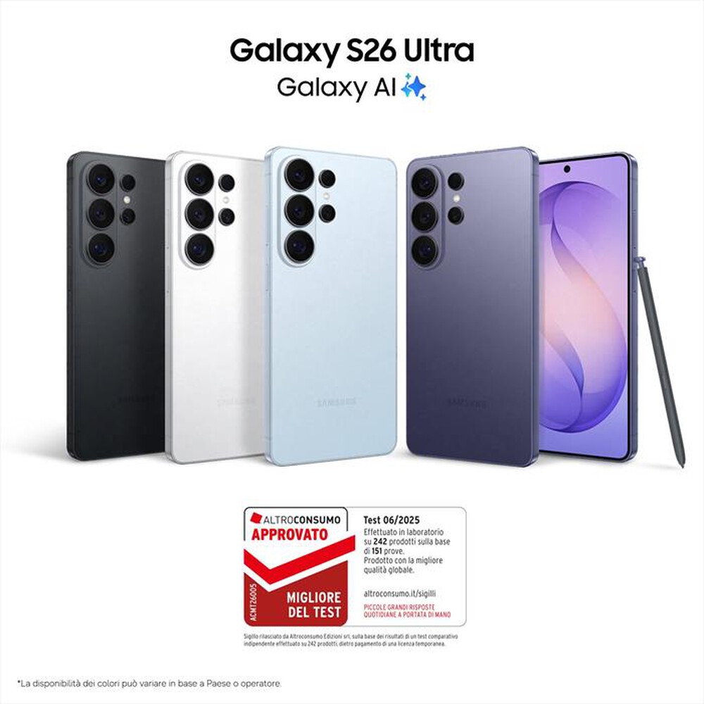 Immagine del prodotto SAMSUNG - Smartphone Galaxy S26 Ultra 512GB/12GB-Sky Blue