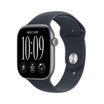 APPLE - Watch Series 12 GPS+Cellular 46mm Alluminio Grigio-Sport Band Blu marino - S/M