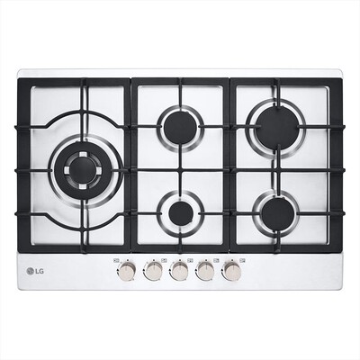 LG - Piano cottura a gas CBGZ3016S 75 cm-Inox