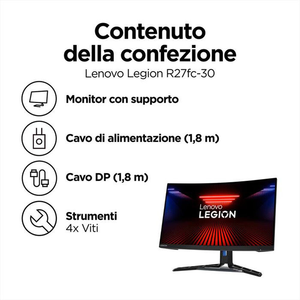 Immagine del prodotto LENOVO - Monitor R27fc-30 GAMING 27" FHD 240Hz67B6GAC1IT