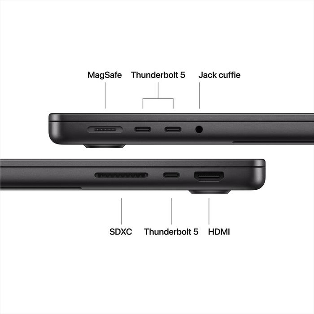 Immagine del prodotto APPLE - MacBook Pro 14" M5 Pro Core 15 CPU 16 GPU 24GB 2TB-Nero siderale