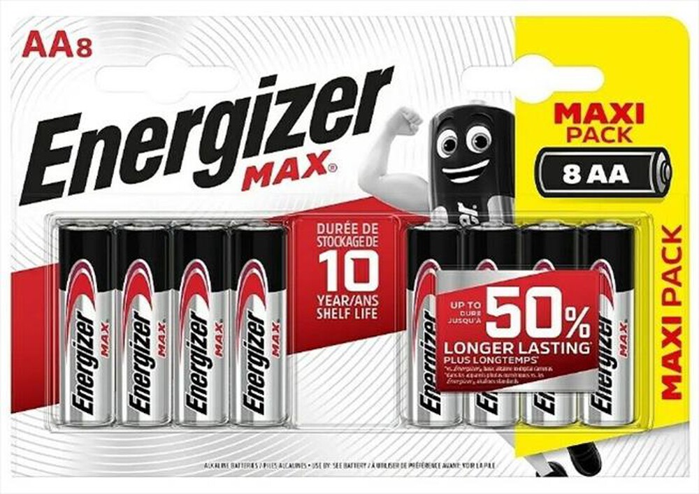 Immagine del prodotto ENERGIZER - Batterie MAX ALK AA CHP8
