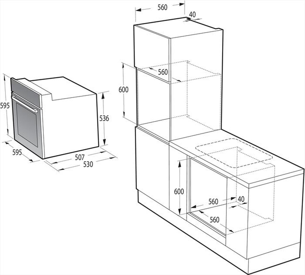 Immagine del prodotto HISENSE - Forno incasso elettrico BI62111AAX Classe A-Inox