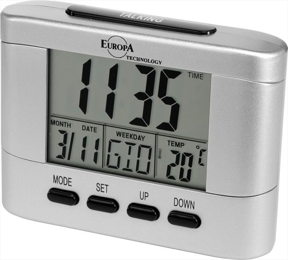 Immagine del prodotto EUROPA TECHNOLOGY - Sveglia digitale DV-290 TK-SILVER