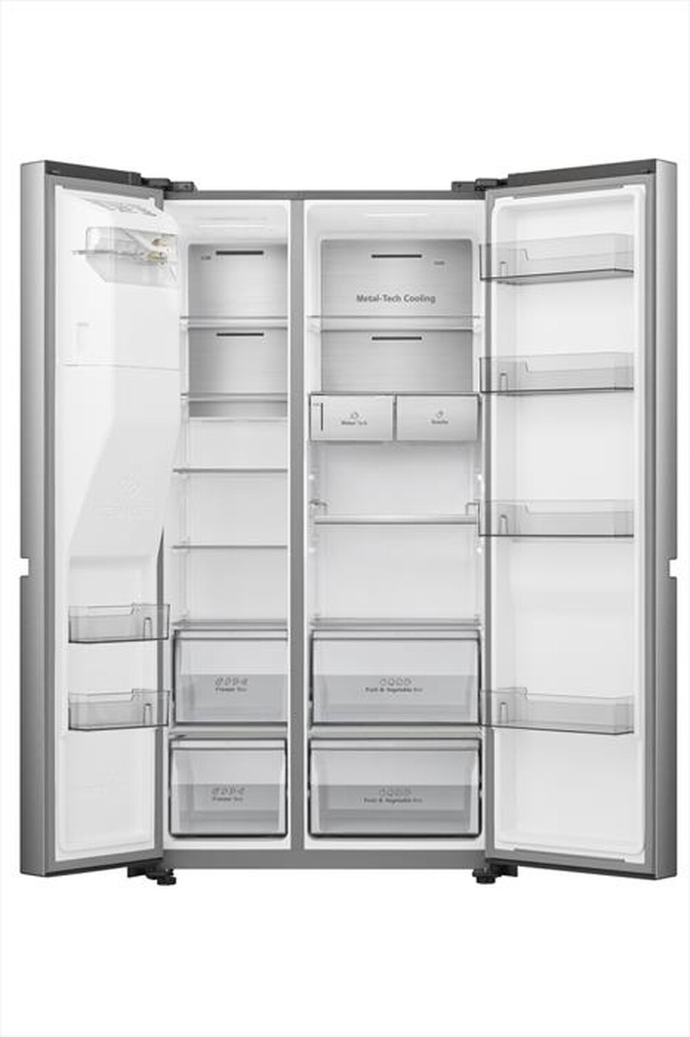 Immagine del prodotto HISENSE - Frigorifero side by side RS818N4TIE Classe E 632lt-Inox