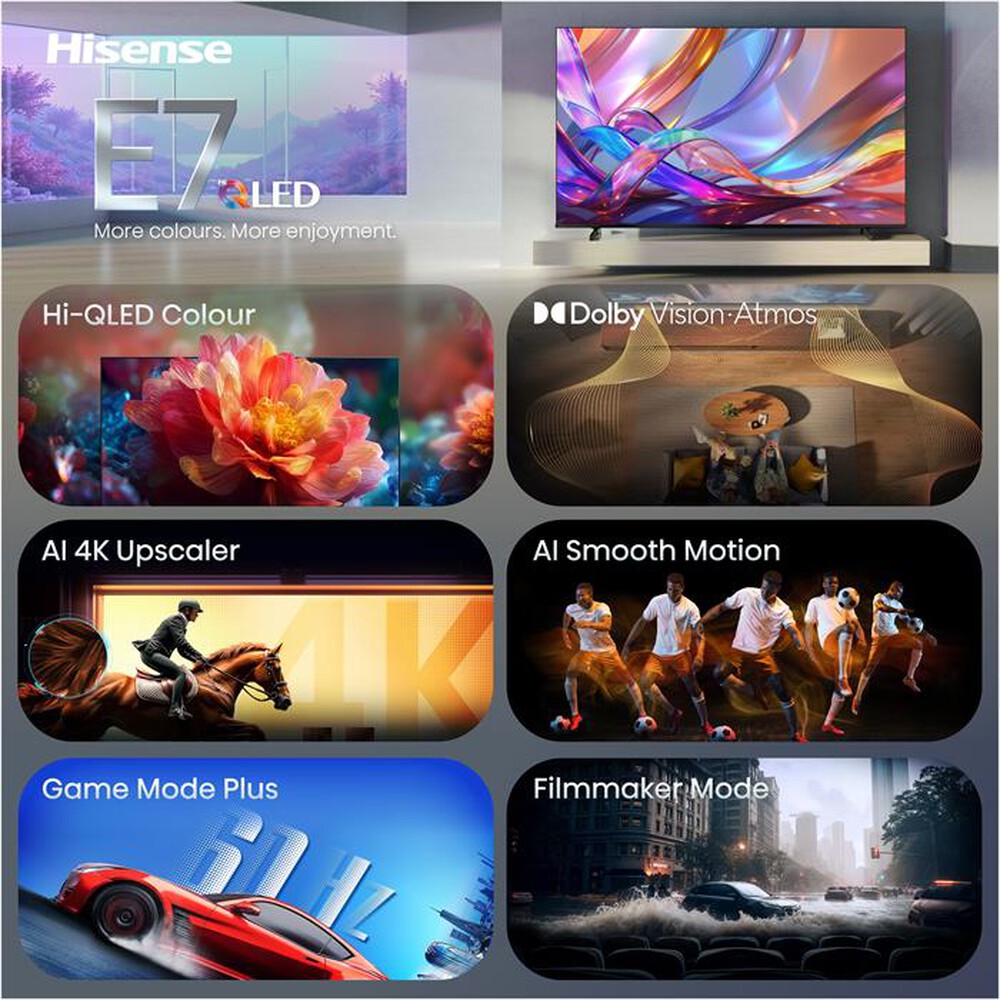 Immagine del prodotto HISENSE - Smart TV QLED 4K 50" 50E79S-NERO