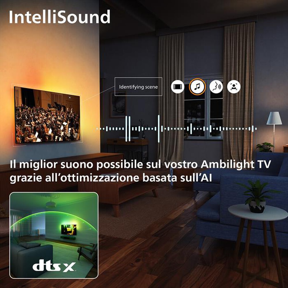 Immagine del prodotto PHILIPS - Smart TV QLED 4K 50" 50PQS7801/12-Black