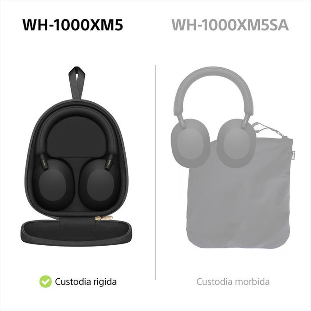 Immagine del prodotto SONY - Cuffie wireless WH1000XM5B.CE7-Nero