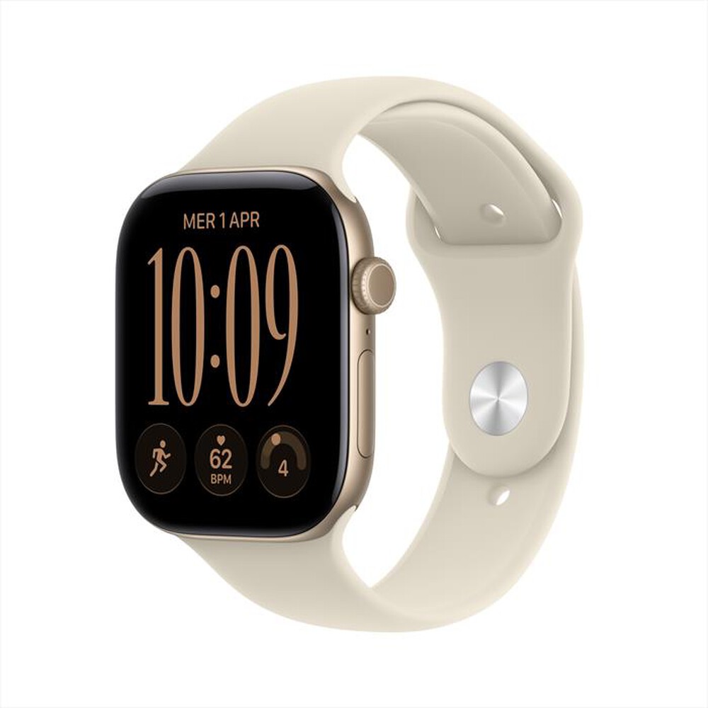 Immagine del prodotto APPLE - Watch Series 12 GPS + Cellular 46mm Alluminio Oro-Sport Band Sabbia - S/M
