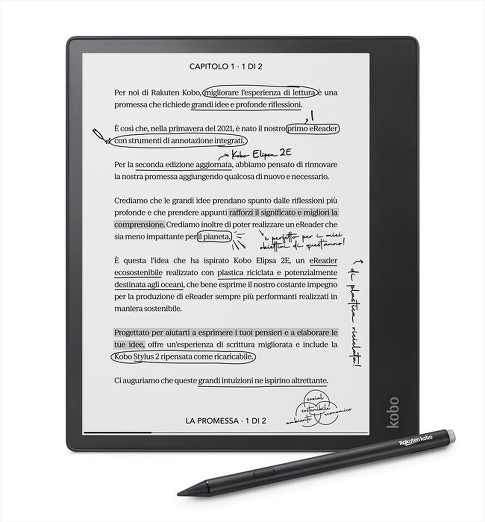 Immagine del prodotto KOBO - E-Book reader ELIPSA 2E-Black