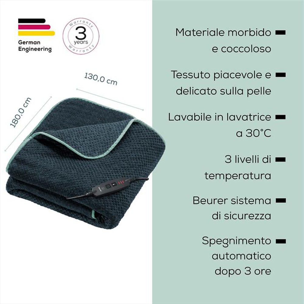 Immagine del prodotto BEURER - Termocoperta HD 65 LIMITED EDITION 2026-Grigio