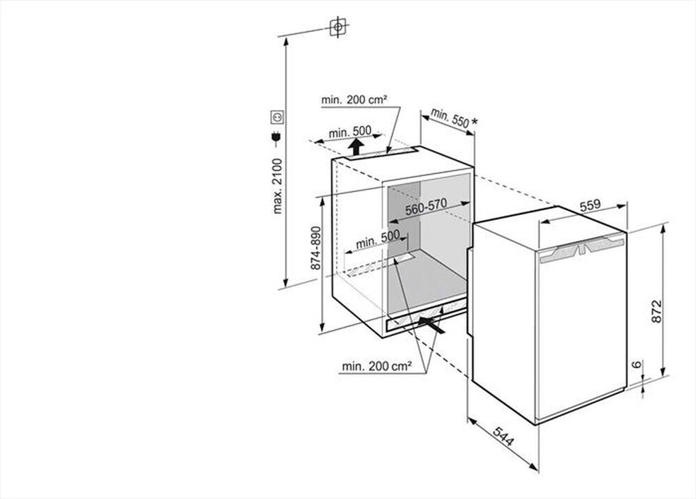 Immagine del prodotto LIEBHERR - Congelatore incasso IGN 1664-21 Classe E 103 lt
