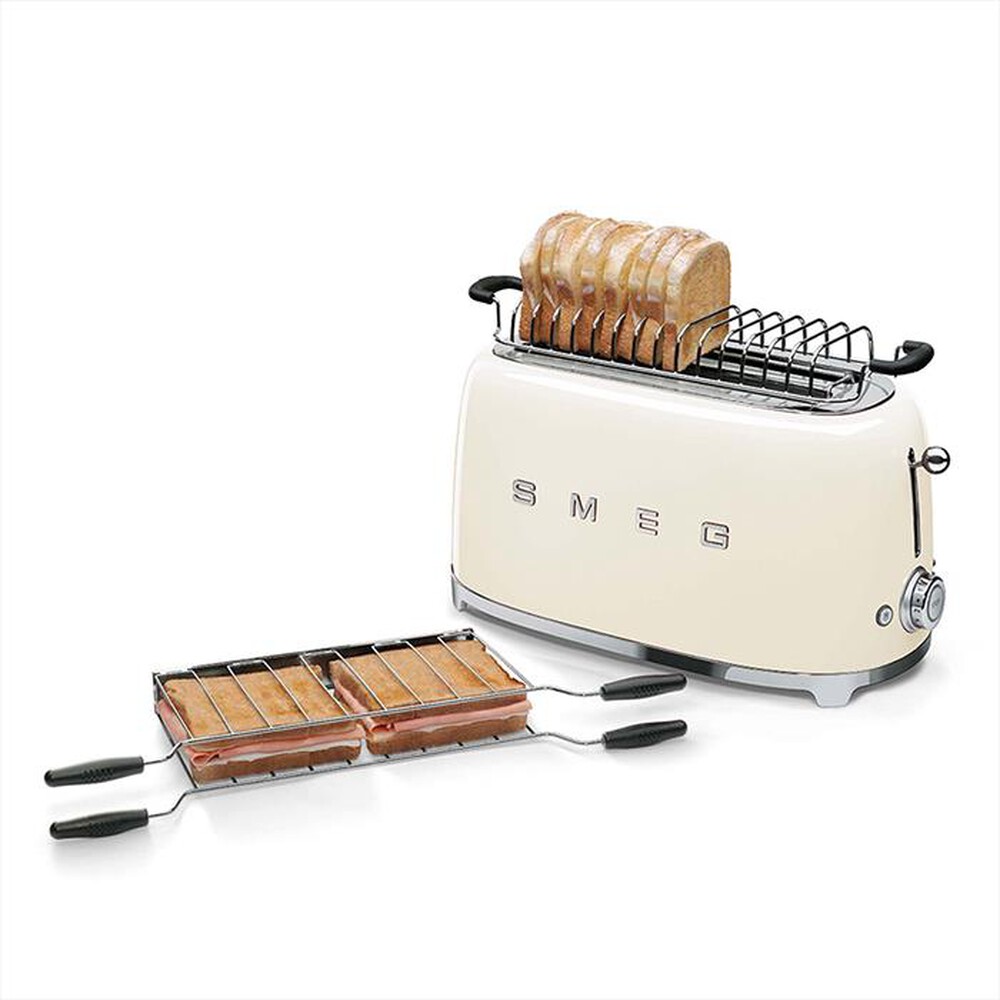 Immagine del prodotto SMEG - Tostapane 50's Style 2x4 fette &ndash; TSF02CREU-panna