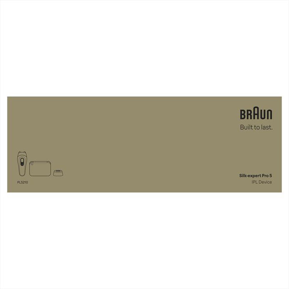 Immagine del prodotto BRAUN - Epilatore a luce pulsata IPL PL5210 BOX EURO-BIANCO/ORO