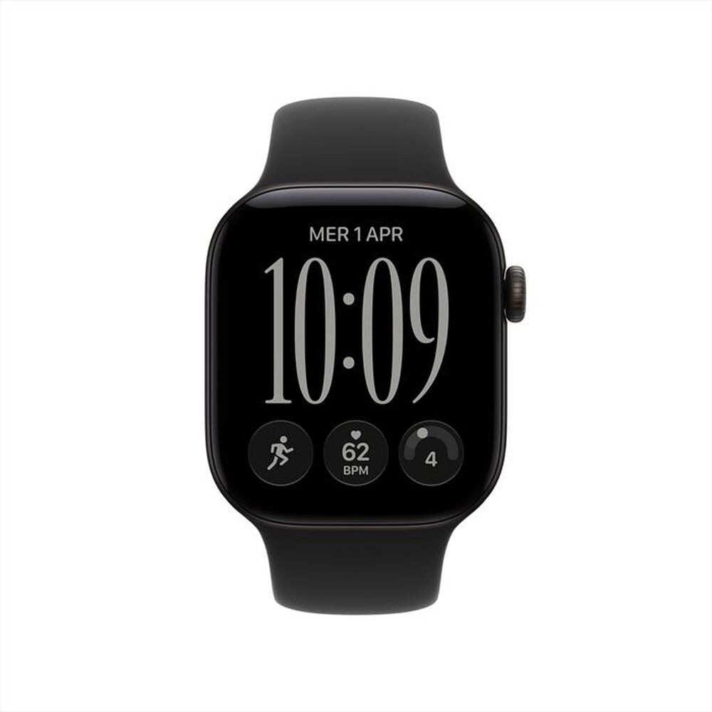Immagine del prodotto APPLE - Watch Series 12 GPS 42mm Alluminio Nero-Sport Band Nero - M/L