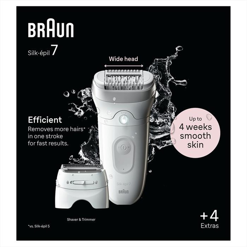 Immagine del prodotto BRAUN - Epilatore SILK-&Eacute;PIL 7 7-041-BIANCO/ARGENTO