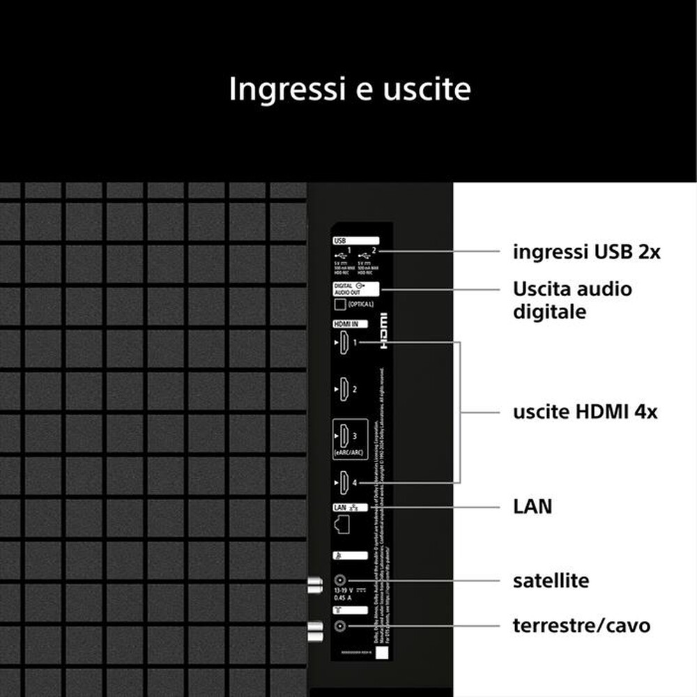 Immagine del prodotto SONY - Smart TV LED UHD 4K 75" K75S25M2PB.CEI-NERO