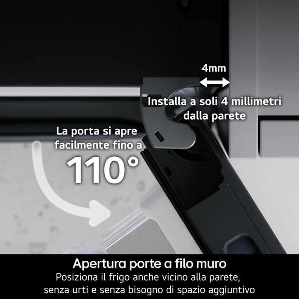 Immagine del prodotto LG - Frigorifero combinato GBBW322CEV Classe C 465lt-Nero