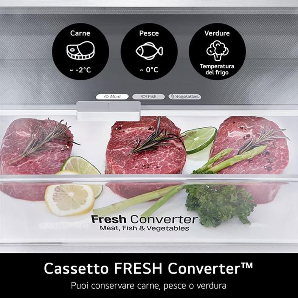 Immagine del prodotto LG - Frigorifero combinato GBV3200DPY Classe D 387L-Argento