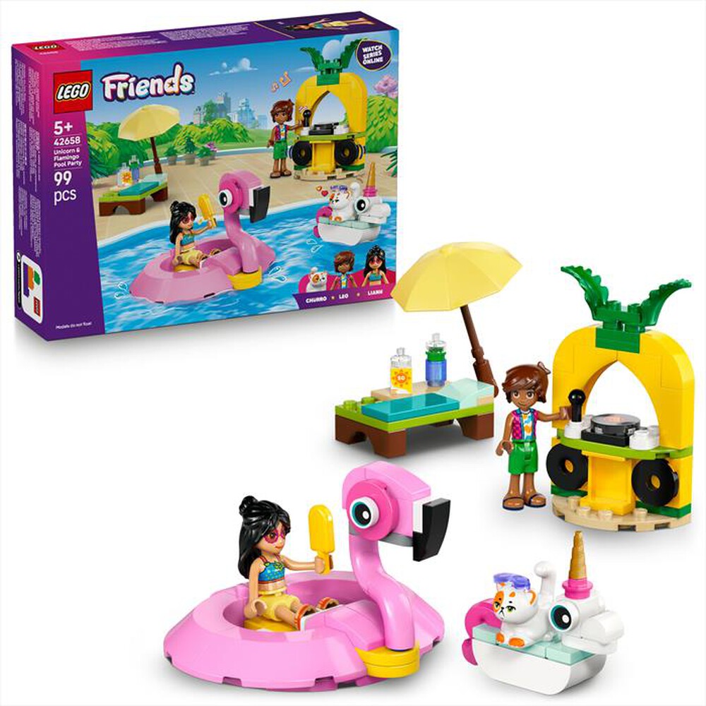 Immagine del prodotto LEGO - FRIENDS Pool Party unicorno e fenicottero 42658