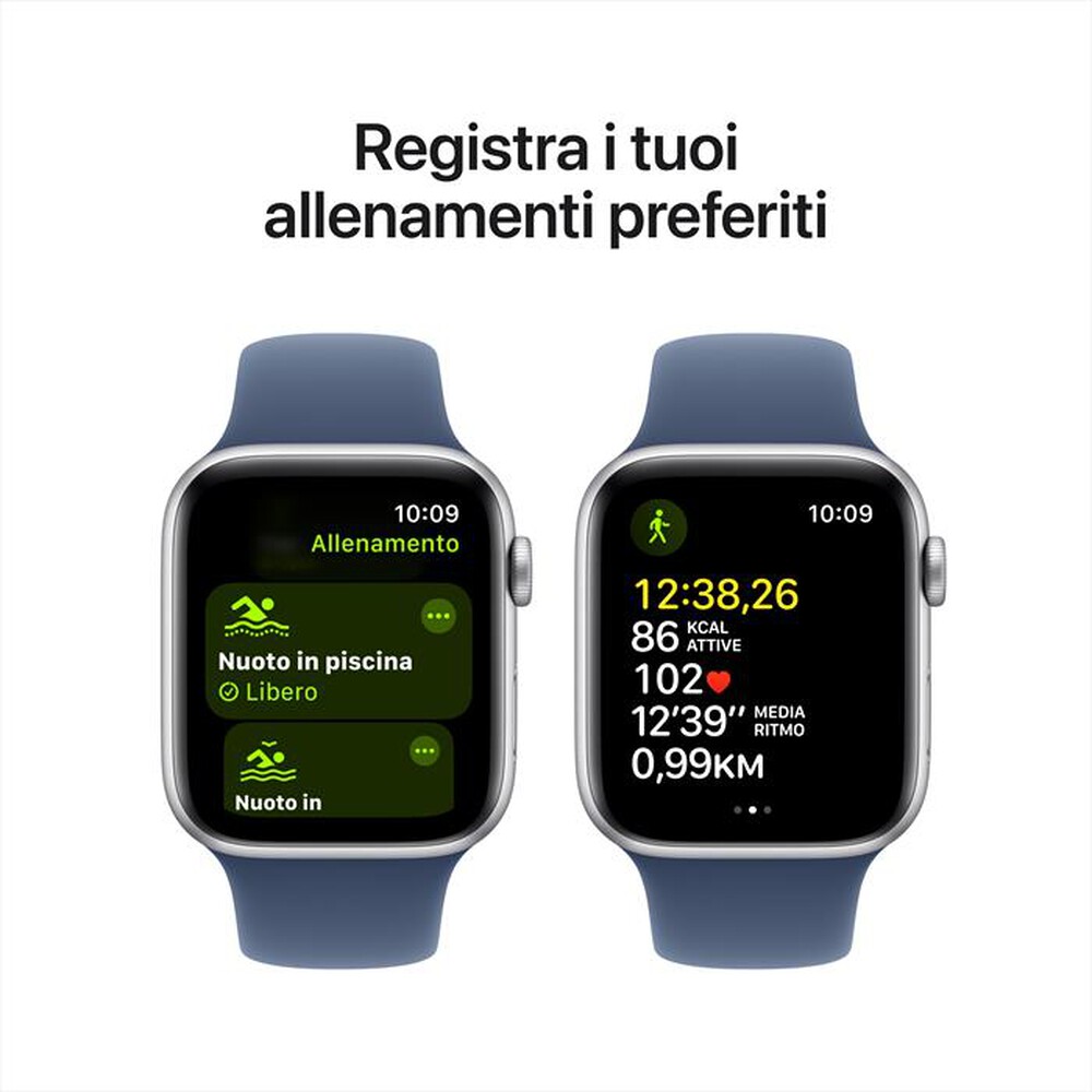 Immagine del prodotto APPLE - Watch SE GPS + Cellular 44mm Cassa Alluminio-Argento Sport Band Denim - M/L