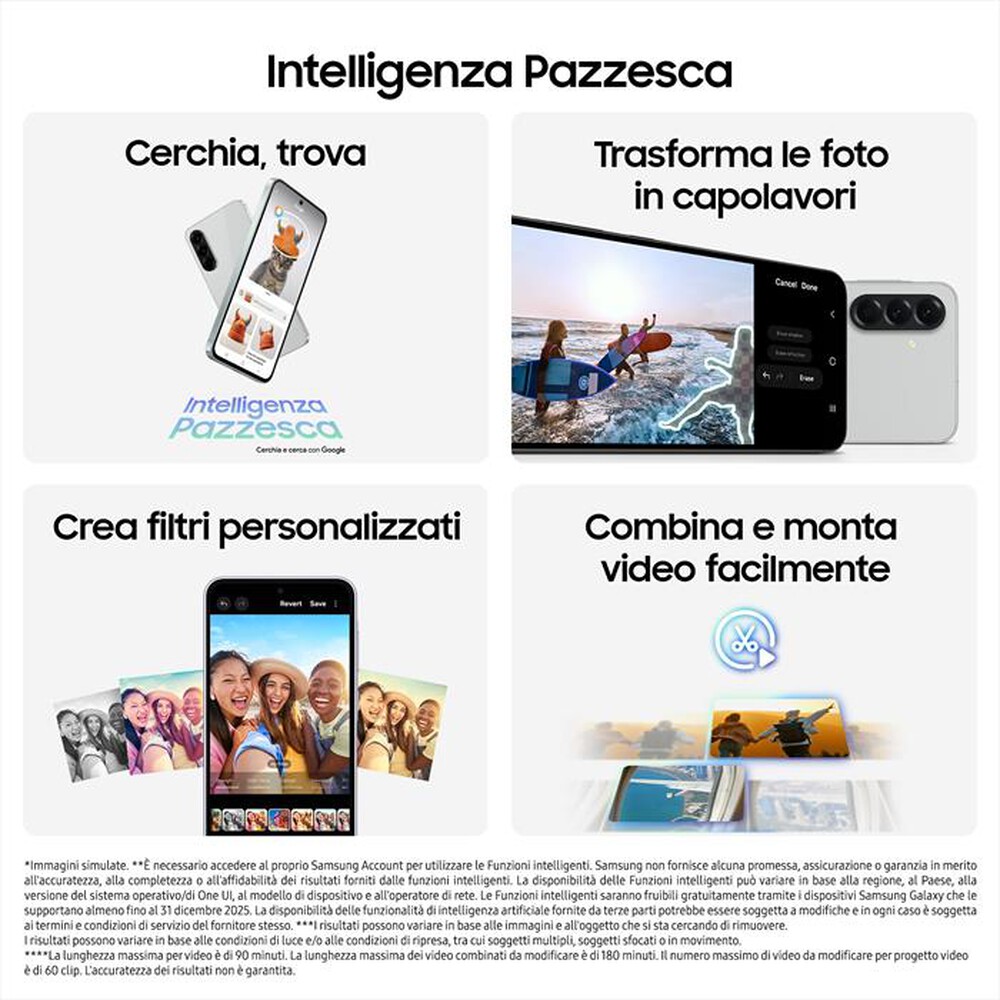 Immagine del prodotto SAMSUNG - Smartphone Galaxy A56 5G 8+128GB Enterprise Ed.-Awesome Graphite