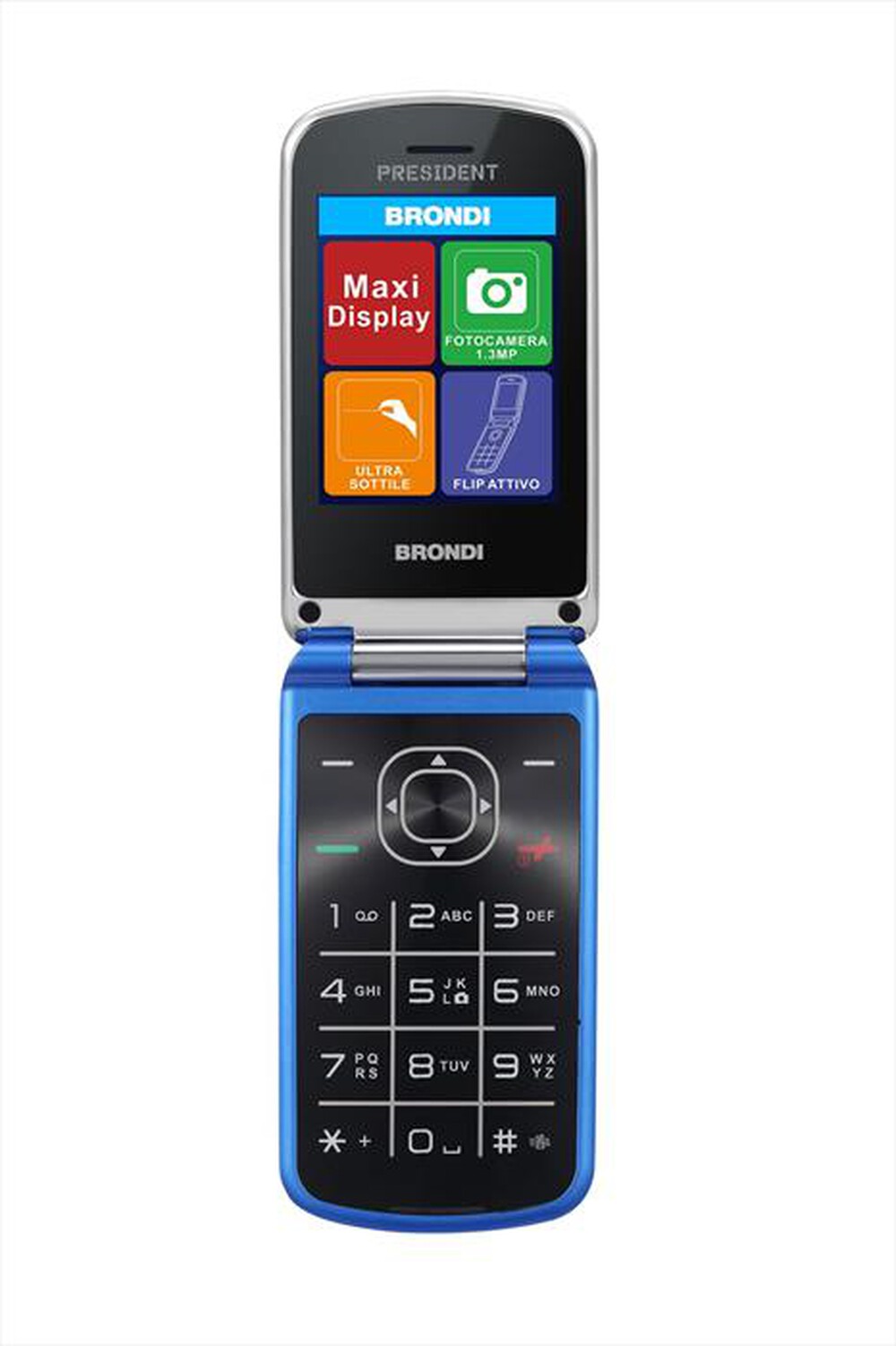 Immagine del prodotto BRONDI - Cellulare PRESIDENT-BLU METAL