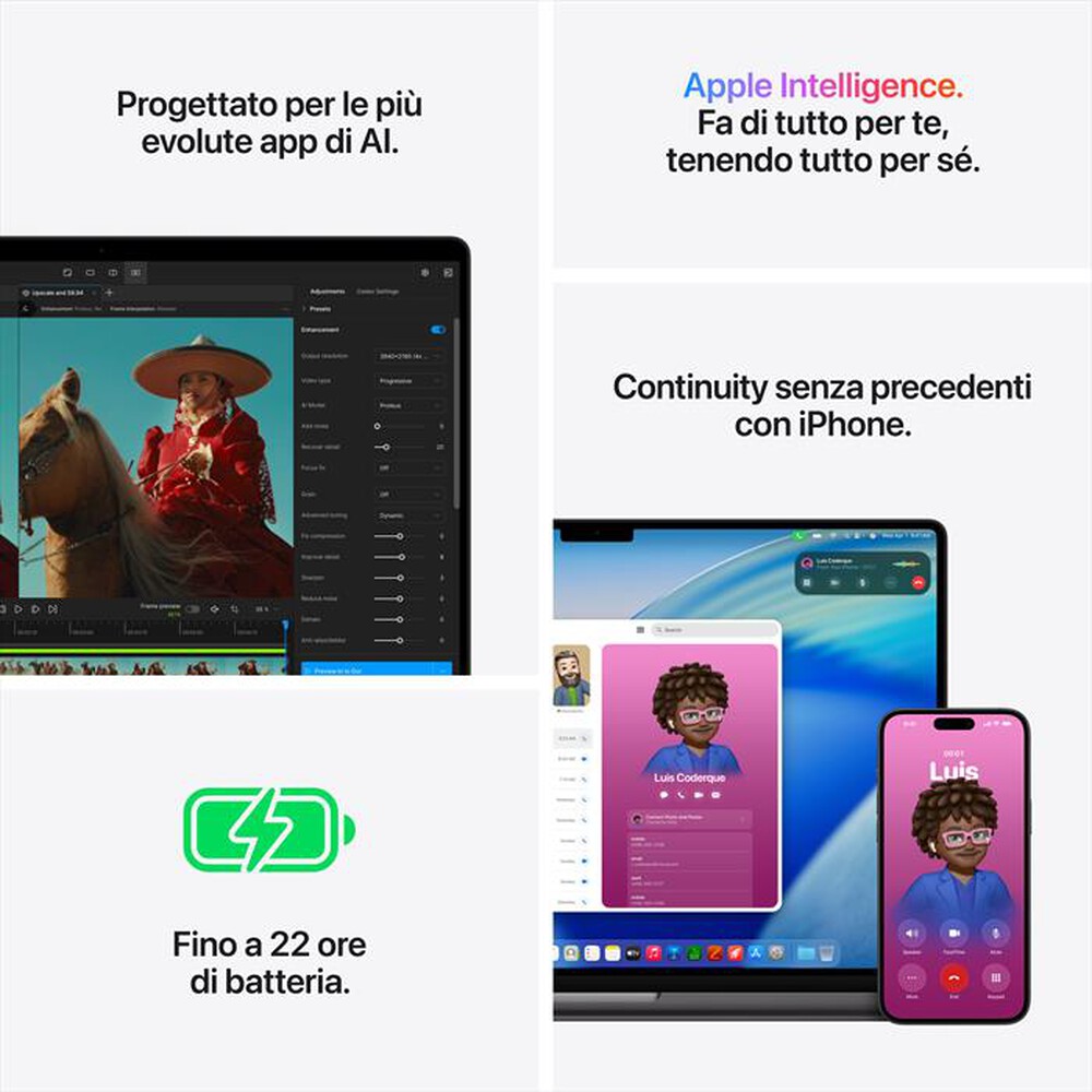 Immagine del prodotto APPLE - MacBook Pro 16" M5 Max Core 18 CPU 40 GPU 48GB 2TB-Nero siderale