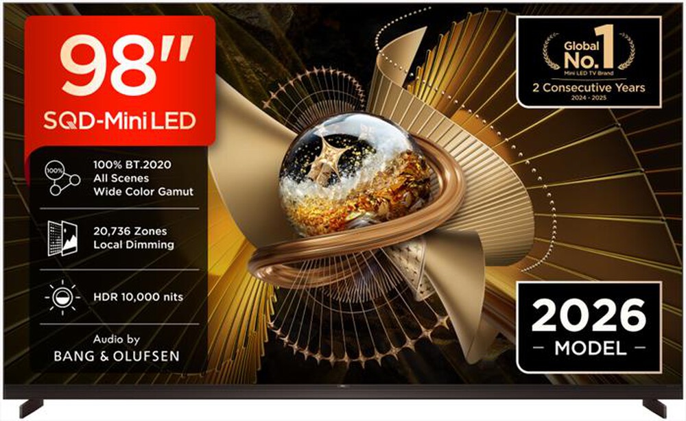 Immagine del prodotto TCL - Smart TV Mini LED 98" 98X11L-Nero, Metallico