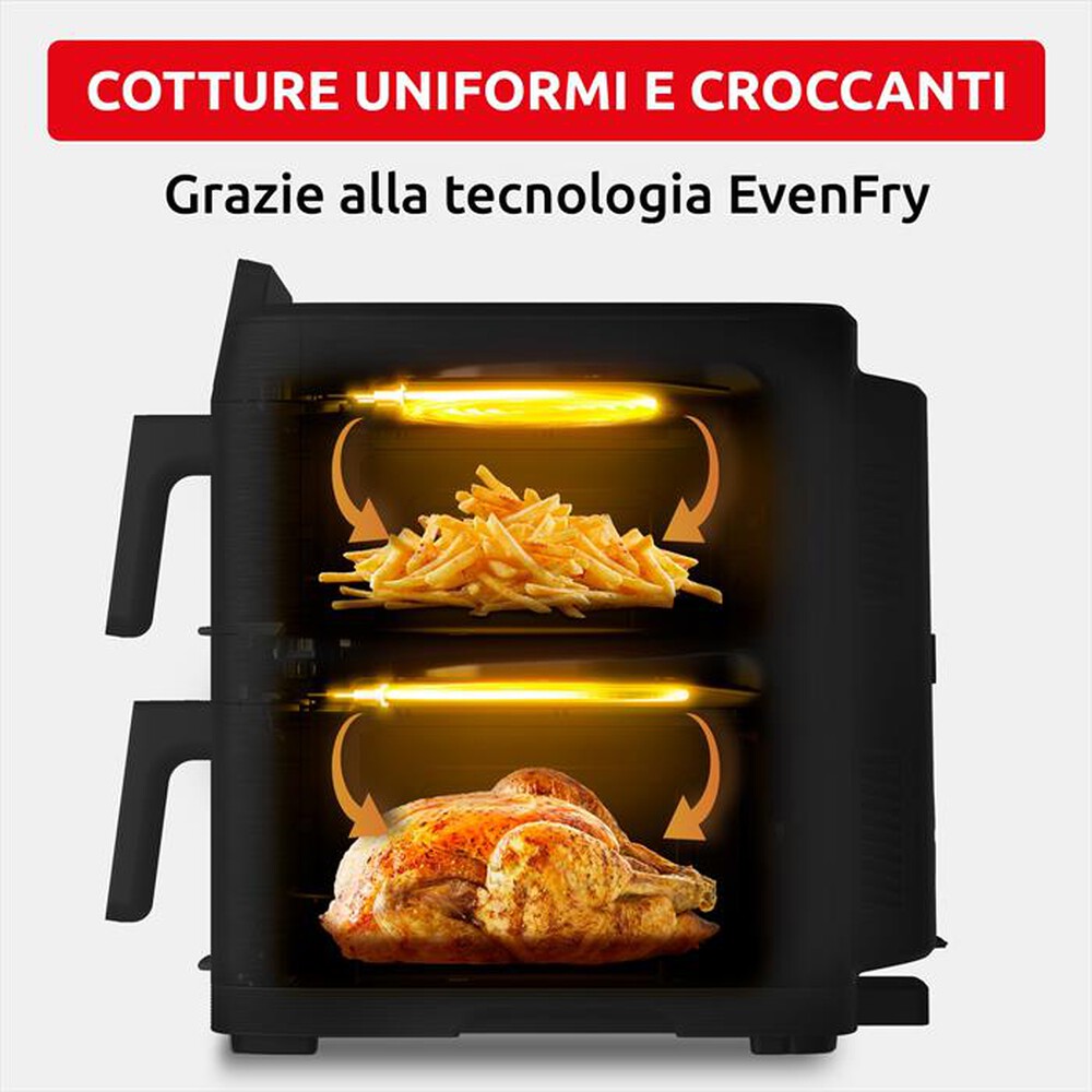 Immagine del prodotto MOULINEX - Friggitrice ad aria con doppia resistenza EZ7568F0-Nero