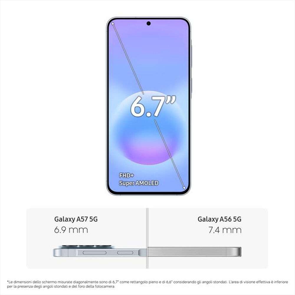 Immagine del prodotto SAMSUNG - Smartphone Galaxy A57 5G 256GB-Awesome Icyblue