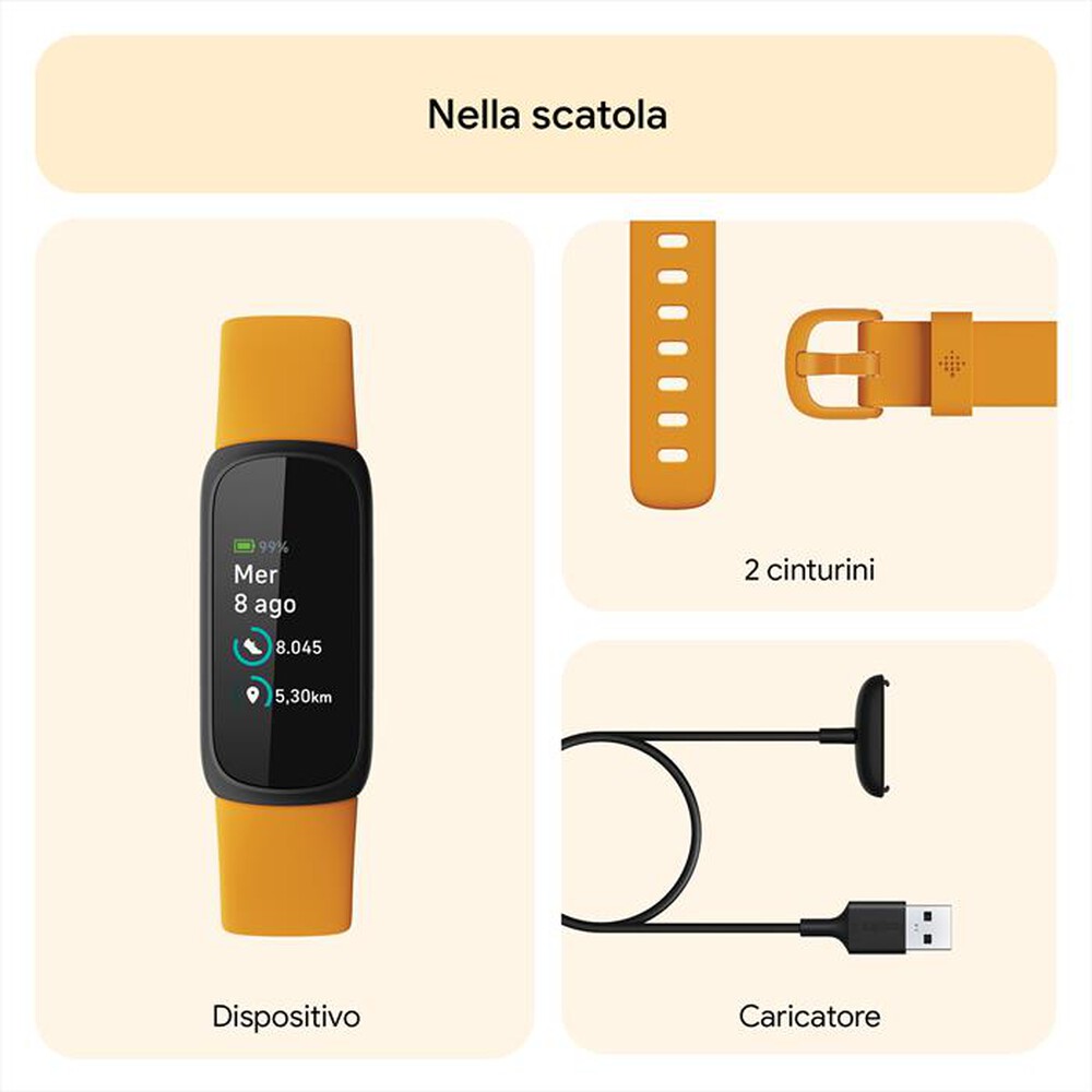 Immagine del prodotto FITBIT - INSPIRE 3 - FB424BKYW-nero/ giallo senape