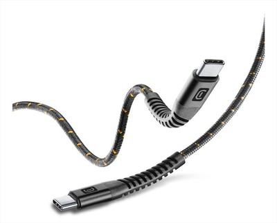 CELLULARLINE - CAVO USB-C A USB-C 100W ULTRARESISTENTE-Nero